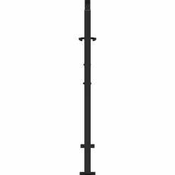 vidaXL Vallas De Jardín-Puerta de jardín negra 100x100 cm diseño de cruz de acero