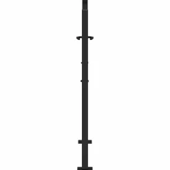 vidaXL Vallas De Jardín-Puerta de jardín negra 100x100 cm de acero con diseño de trazos