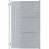 vidaXL Vallas De Jardín-Puerta de jardín Plateado 85 x 120 cm Acero inoxidable