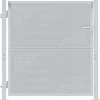 vidaXL Vallas De Jardín-Puerta de jardín Plateado 85 x 97 cm Acero inoxidable