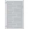 vidaXL Puerta de jardín Plateado 85 x 144 cm Acero inoxidable Hot