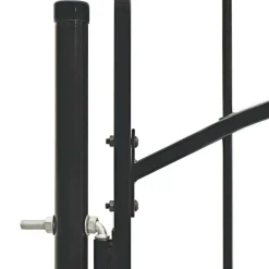 vidaXL Puerta de jardín Woerden acero 1x1 m Negro Clearance