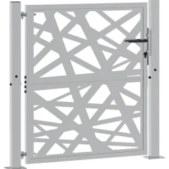 vidaXL Vallas De Jardín-Puerta de jardín 100x100 cm acero corten diseño ligero