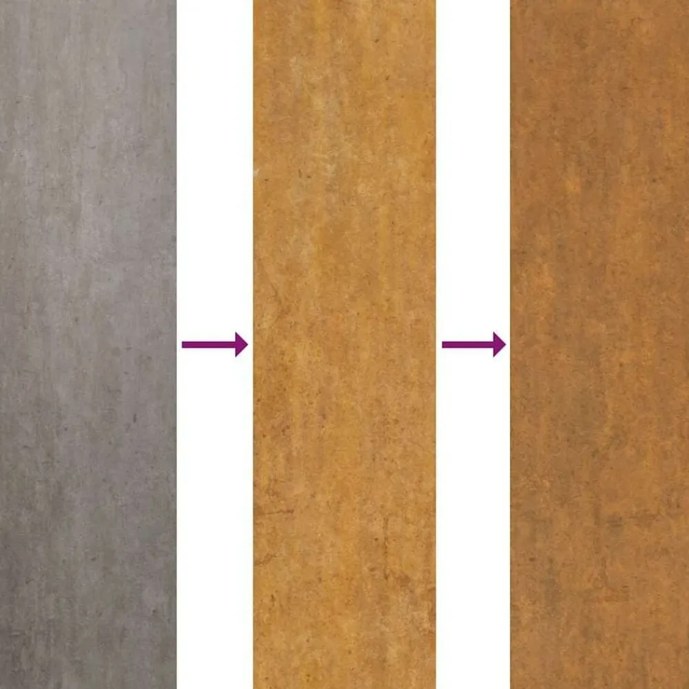vidaXL Vallas De Jardín-Puerta de jardín 100x100 cm acero corten diseño ligero