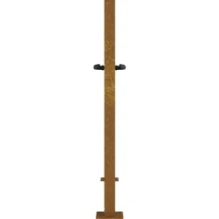 vidaXL Vallas De Jardín-Puerta de jardín 100x75 cm de acero corten con diseño de hierba