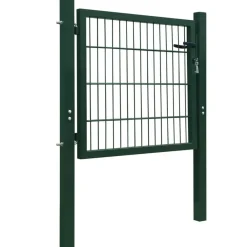 vidaXL Puerta de valla 2D (individual) 100x80 cm Verde Clearance