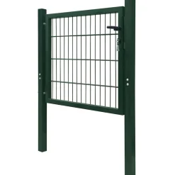 vidaXL Puerta de valla 2D (individual) 100x80 cm Verde Clearance
