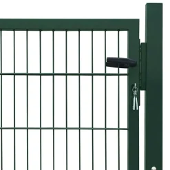 vidaXL Puerta de valla 2D (individual) 100x80 cm Verde Clearance