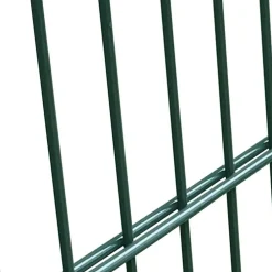 vidaXL Puerta de valla 2D (individual) 100x80 cm Verde Clearance