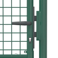 vidaXL Vallas De Jardín-Puerta de valla de acero 100 x 75 cm verde