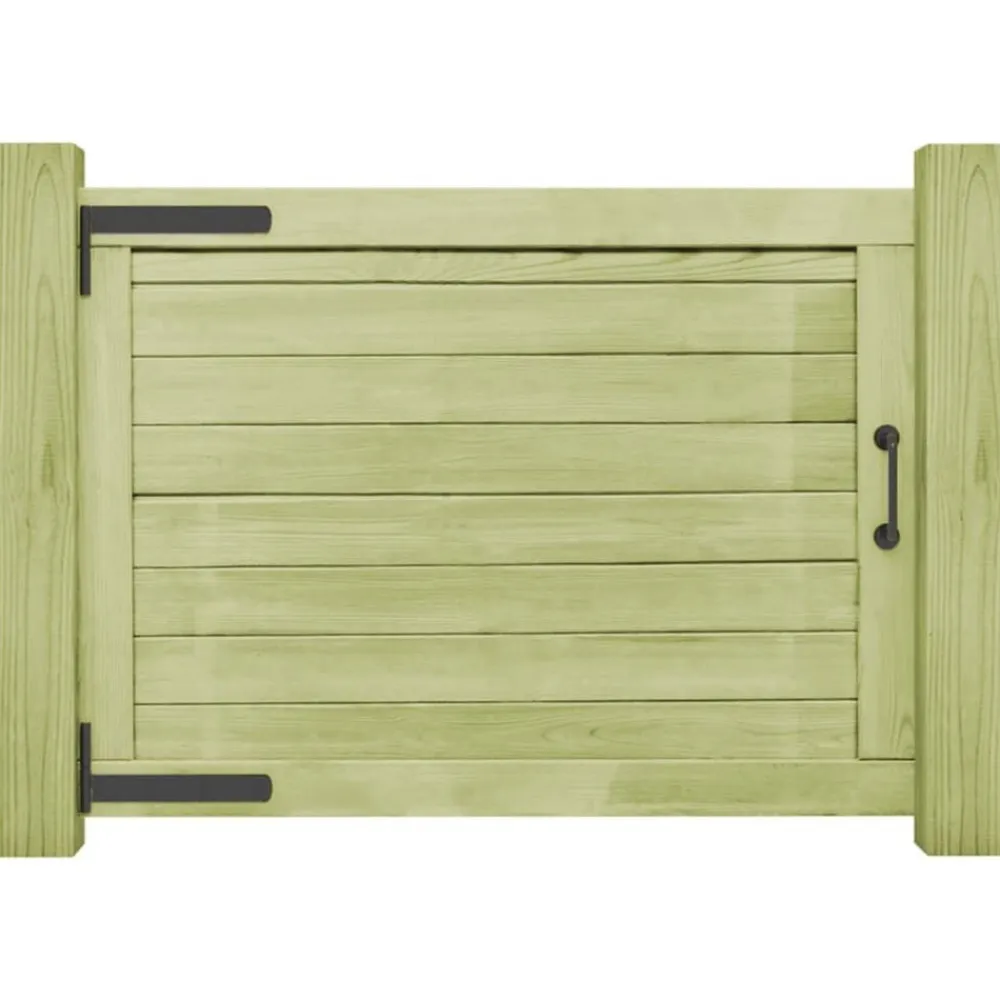 vidaXL Puerta de valla de jardín madera pino impregnada 75x100 cm Sale