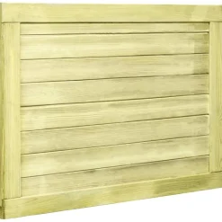 vidaXL Puerta de valla de jardín madera pino impregnada 75x100 cm Sale