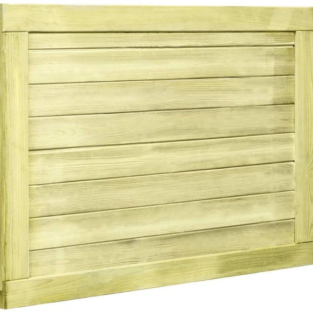 vidaXL Puerta de valla de jardín madera pino impregnada 75x100 cm Sale