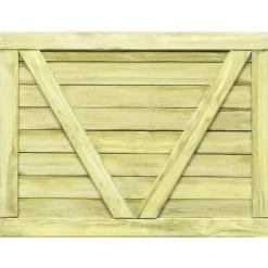 vidaXL Puerta de valla de jardín madera pino impregnada 75x100 cm Sale