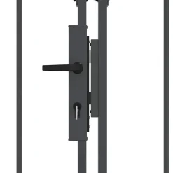 vidaXL Vallas De Jardín-Puerta de valla jardín con parte superior arqueada Assen
