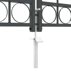 vidaXL Vallas De Jardín-Puerta de valla jardín con parte superior arqueada Assen
