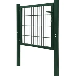 vidaXL Vallas De Jardín-Puerta de vallado de acero 100x100 cm