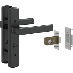 vidaXL Materiales De Construcción-Puerta de Vidrio Rayado 76 x 3.5 x 201.5 cm Aluminio