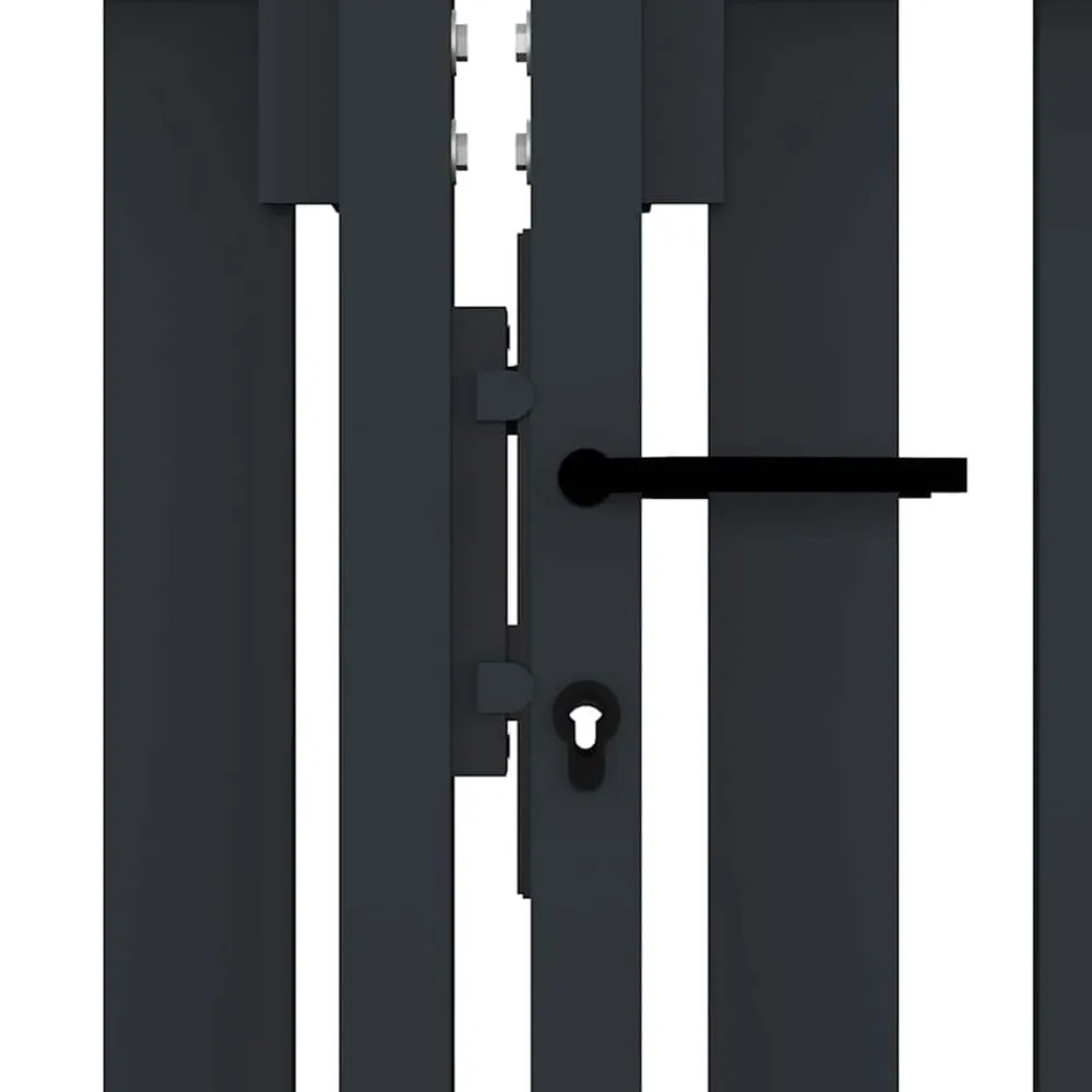 vidaXL Puerta doble de acero para valla 300 x 75 cm antracita Sale