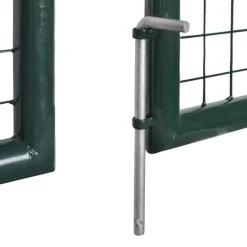 vidaXL Vallas De Jardín-Puerta doble para valla de 300x150 cm acero con recubrimiento en polvo