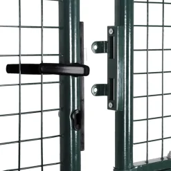 vidaXL Vallas De Jardín-Puerta doble para valla de 300x150 cm acero con recubrimiento en polvo