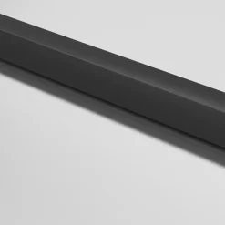 vidaXL Materiales De Construcción-Puerta interior delgada negra vidrio y aluminio 76x201,5 cm