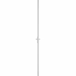 vidaXL Puerta interior de vidrio y aluminio blanco mate 83x201,5 cm Blanco y escarcha