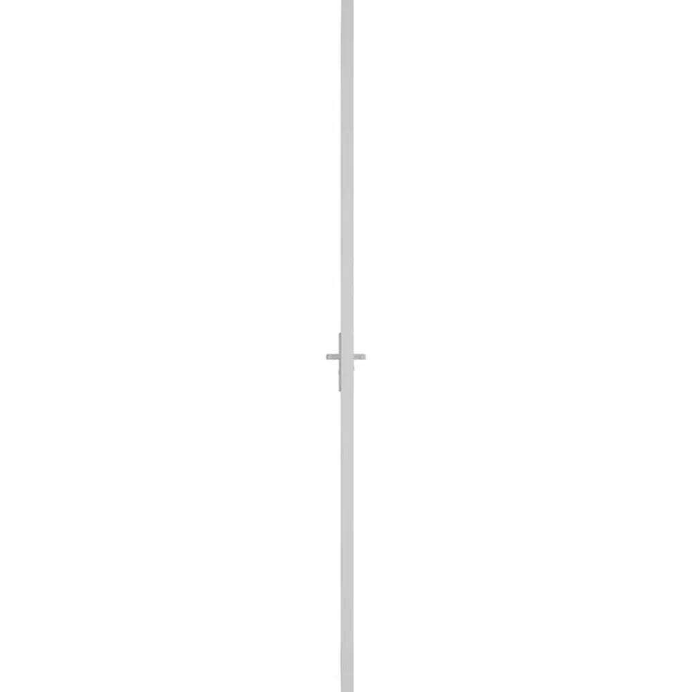 vidaXL Puerta interior de vidrio y aluminio blanco mate 83x201,5 cm Blanco y escarcha