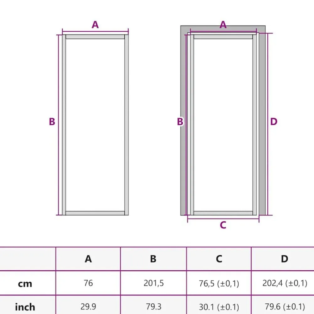 vidaXL Puerta interior de vidrio y aluminio blanco mate 76x201,5 cm Blanco y escarcha Online