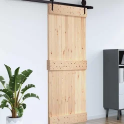 vidaXL Puerta NARVIK 70 x 210 cm Madera de Pino Sólido Natural Outlet