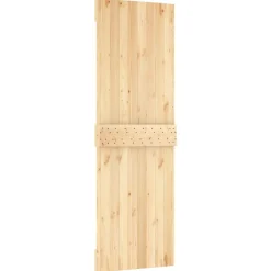 vidaXL Puerta NARVIK 70 x 210 cm Madera de Pino Sólido Natural Outlet