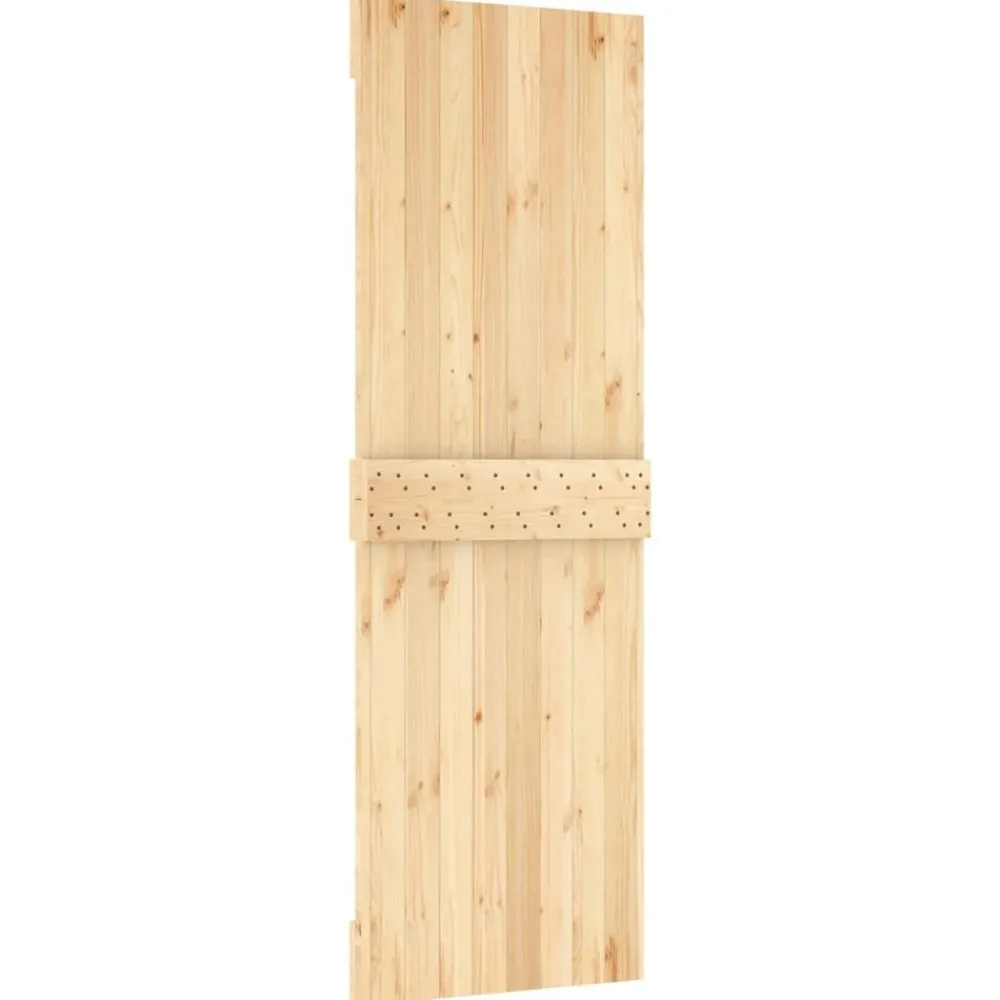 vidaXL Puerta NARVIK 70 x 210 cm Madera de Pino Sólido Natural Outlet