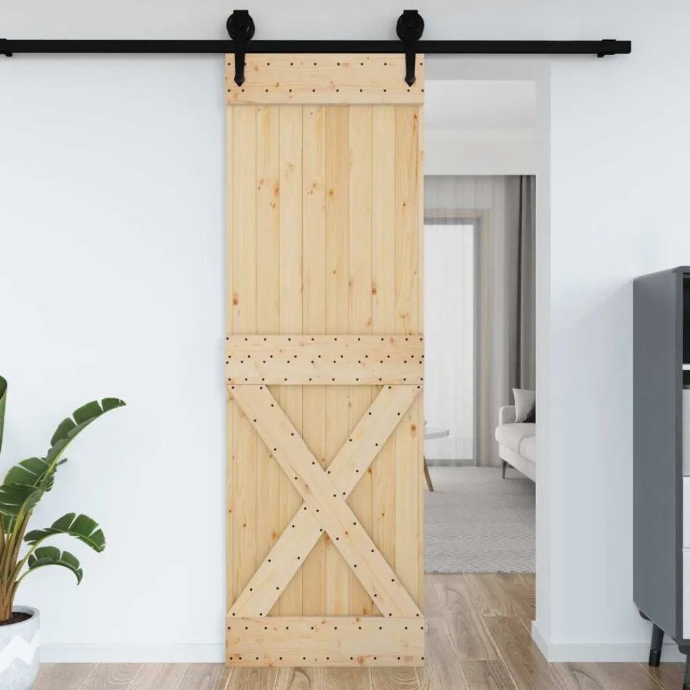 vidaXL Materiales De Construcción-Puerta NARVIK 70 x 210 cm Madera de Pino Sólido