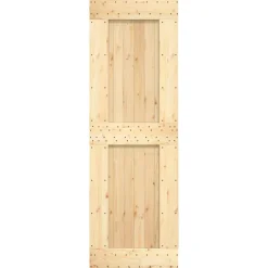vidaXL Puerta NARVIK 70 x 210 cm Madera de Pino Sólido Natural