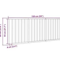 vidaXL Productos Para Mascotas-Puerta para perros plegable 3 paneles madera álamo marrón 150cm