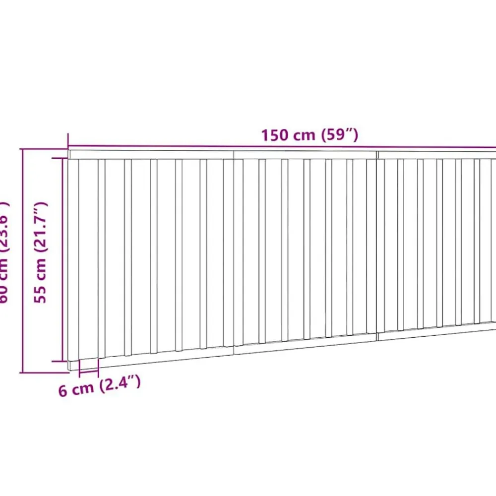 vidaXL Puerta para perros plegable 3 paneles madera álamo blanca 150cm Blanco New