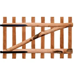 vidaXL Vallas De Jardín-Puerta para valla 100x60cm madera de avellano impregnada