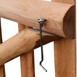 vidaXL Vallas De Jardín-Puerta para valla 100x60cm madera de avellano impregnada