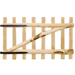 vidaXL Vallas De Jardín-Puerta para valla madera de avellano 100x60 cm