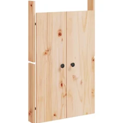 vidaXL Accesorios De Bricolaje-Puertas de cocina exterior MEPPEL 2 uds madera maciza pino 50x9x82 cm