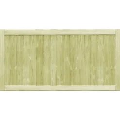 vidaXL Vallas De Jardín-Puertas de valla madera de pino impregnada 300x75 cm 2 uds