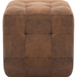 vidaXL Puf 2 unidades piel de ante artificial marrón 30x30x30 cm Marr&oacute;n Best