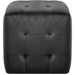 vidaXL Otomanas-Puf 2 unidades terciopelo 30x30x30 cm