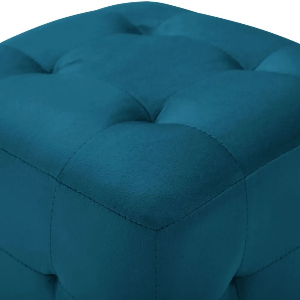 vidaXL Otomanas-Puf 2 unidades terciopelo 30x30x30 cm