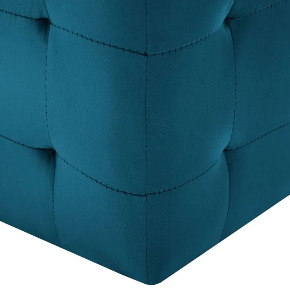 vidaXL Otomanas-Puf 2 unidades terciopelo 30x30x30 cm