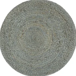vidaXL Puf tejido a mano 45x30 cm yute Verde oliva Outlet