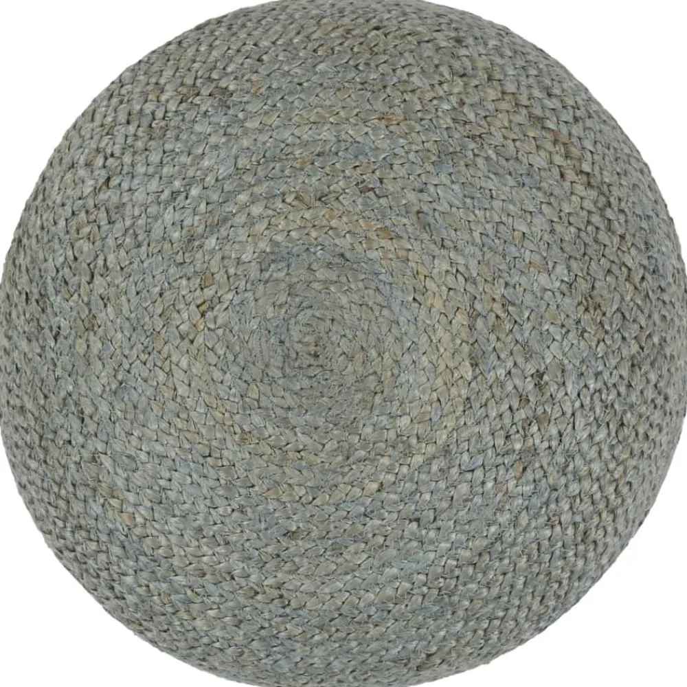 vidaXL Puf tejido a mano 45x30 cm yute Verde oliva Outlet