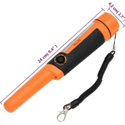 vidaXL Dispositivos De Detección Y Cinturones-Puntero detector de metales naranja