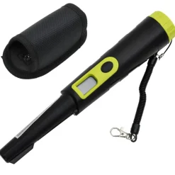 vidaXL Puntero detector de metales con pantalla LCD negro y amarillo Online