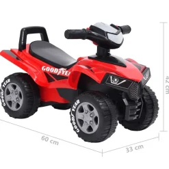 vidaXL Juguetes-Quad correpasillos infantil Good Year